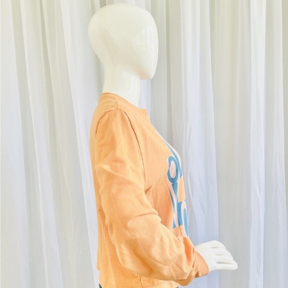 Outdoor Voices Apricot Sweatshirt with Blue Graphic - Picture 3 of 5